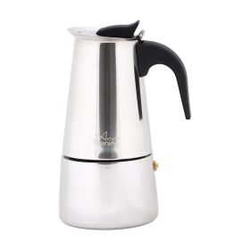 Any Morning Stove top Espresso Maker Stainless Steel Percolator Coffee Pot 200 ml