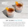 Glass FREEZE Whiskey Glass in Gray (set of two) by HOST