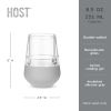 Glass FREEZE Wine Glass (set of two) in Gray by HOST