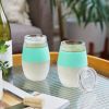 Wine FREEZE Cooling Cups in Mint (set of 2) and lids by HOS