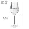 Wine FREEZE Stemmed in Marble (set of 2)  by HOST