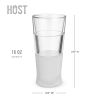 Glass FREEZE Beer Glass (set of two) by HOST