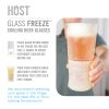 Glass FREEZE Beer Glass (set of two) by HOST