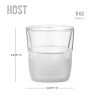 Glass FREEZE Whiskey Glass (set of two) by HOST