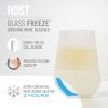 Glass FREEZE Wine Glass (Set of 2) by HOST