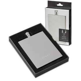 Harrison Slim Flask in Stainless Steel Viski