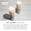 Glass FREEZE Beer Glass in Gray (set of two) by HOST