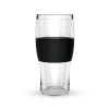 Beer FREEZE Cooling Cups in Black (set of 2) by HOST