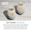 Glass FREEZE Wine Glass (set of two) in Gray by HOST